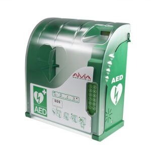szafka na defibrylator aivia 310 lan – zewnętrzna kapsuła na AED z zamkiem PIN i modułem LAN 42 cm