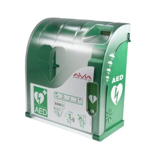szafka na defibrylator aivia 320 – zewnętrzna kapsuła na AED z modułem GSM 4G i VoIP 42 cm