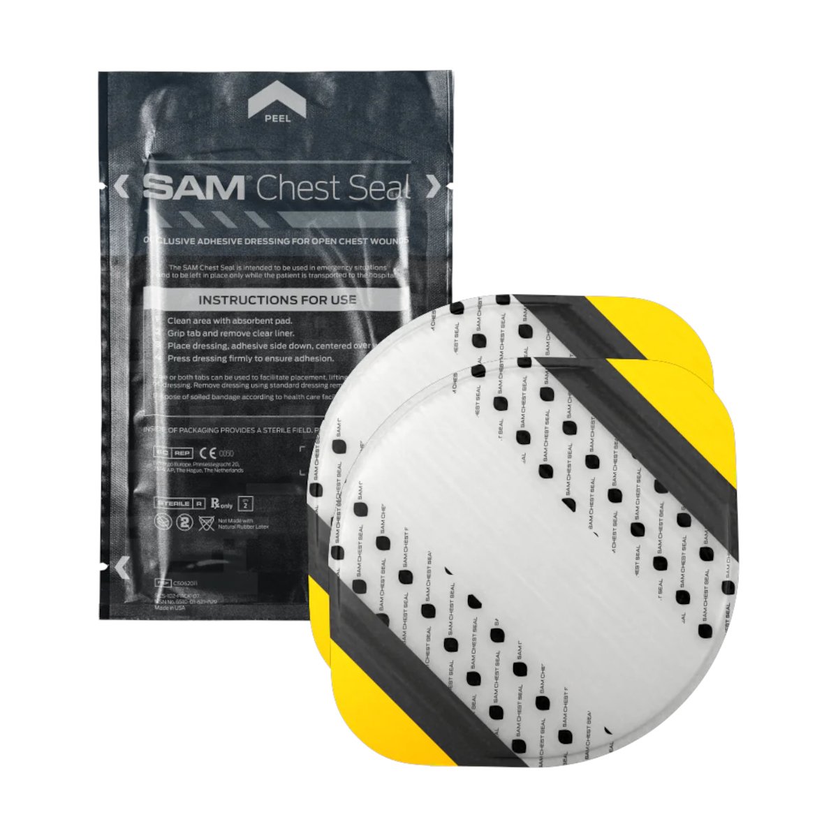 Opatrunek okluzyjny SAM Chest Seal (2 szt.)