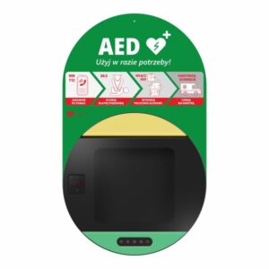szafka defibsafe 3 ds3 – zewnętrzna szafka na AED IP66 z pierścieniem LED 52 cm