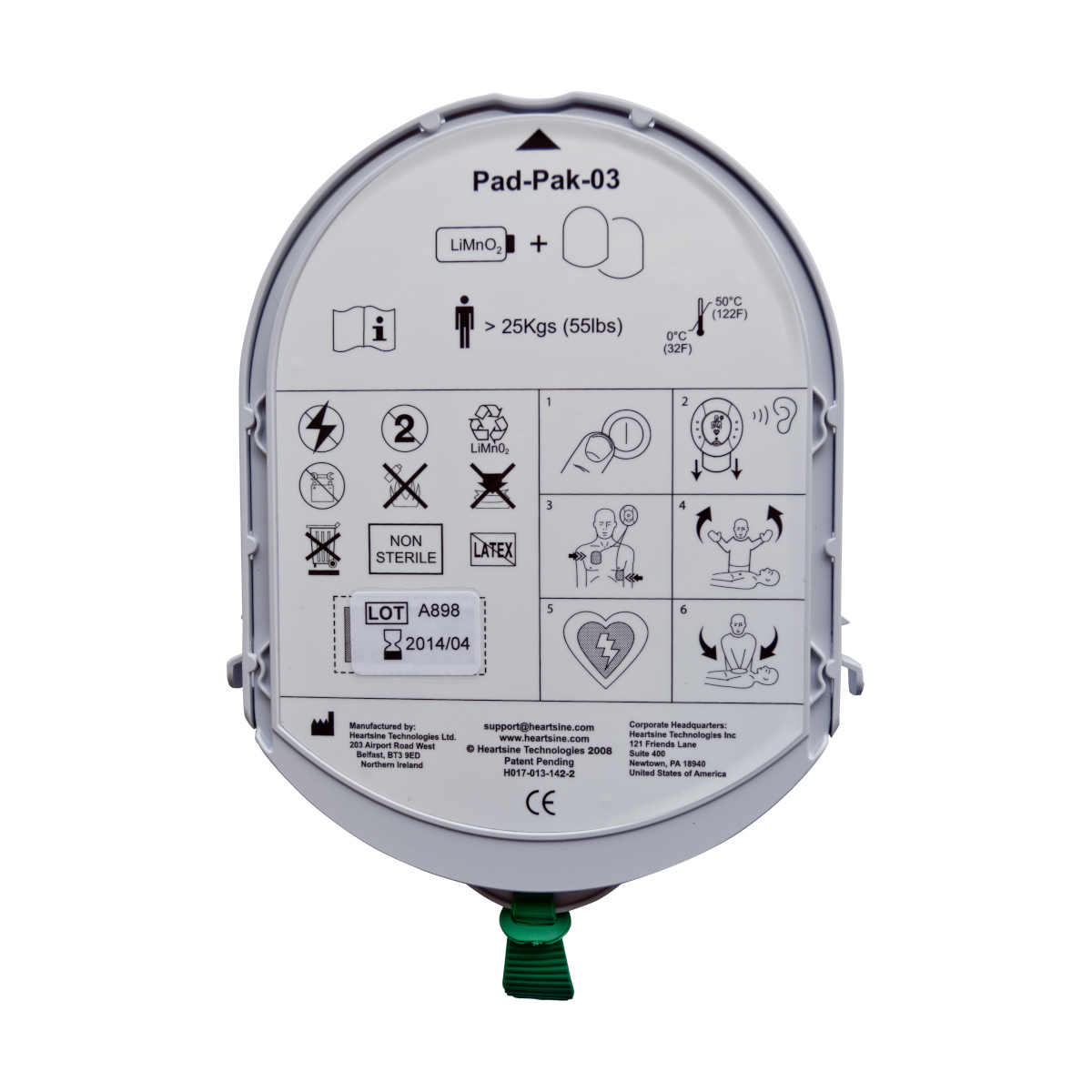 Elektrody bateria dla doroslych PAD PAK do defibrylatora AED Samaritan PAD