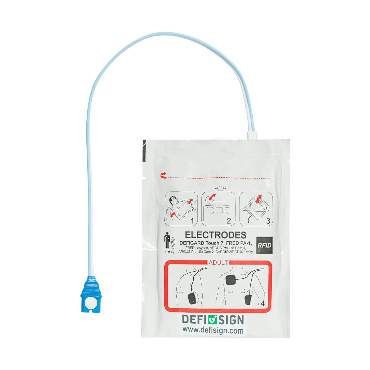 Elektrody dla doroslych do defibrylatora AED DefiSign Life