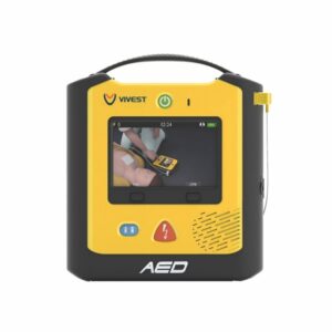 defibrylator aed vivest x3 z kolorowym ekranem LCD i przyciskami sterującymi