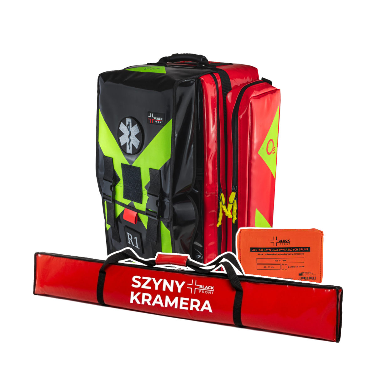 Zestaw PSP R1 w plecaku KSRG 02.2026 z szynami