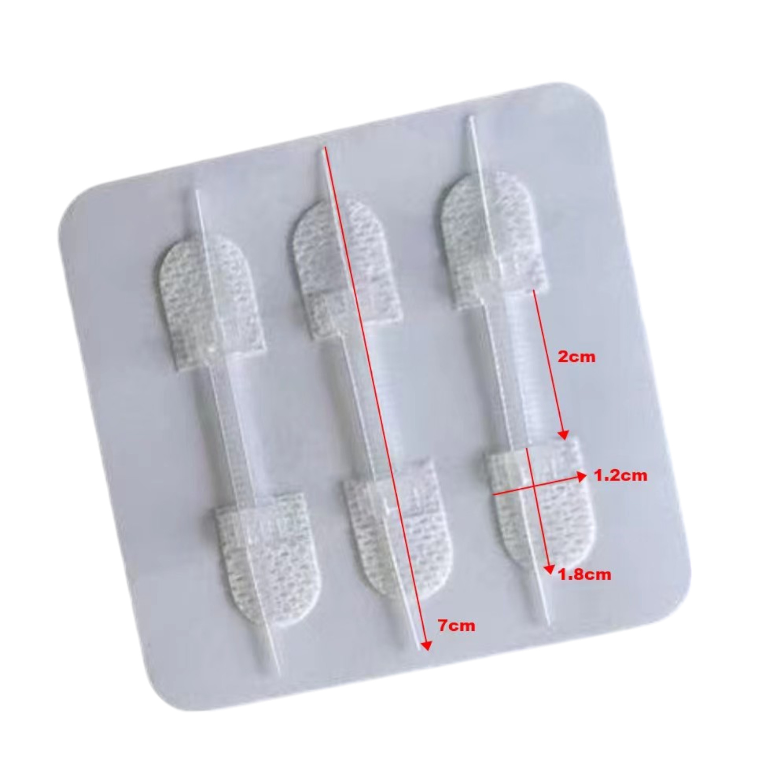 Zestaw plastrów do zamykania ran JB Tacticals 7×1,2 cm – 3 sztuki, sterylne - obrazek 3